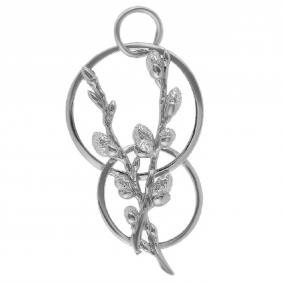 Подвеска из черненого серебра Иордань Б-П-373 Верба Б-П-373 Верба фото